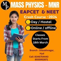 EAPCET  NEET Crash Course 2024 OfflineOnline Classses by MassPhysic